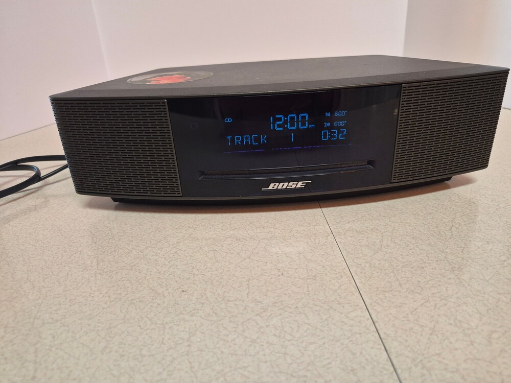Bose CD Player Clock Radio Black works tested